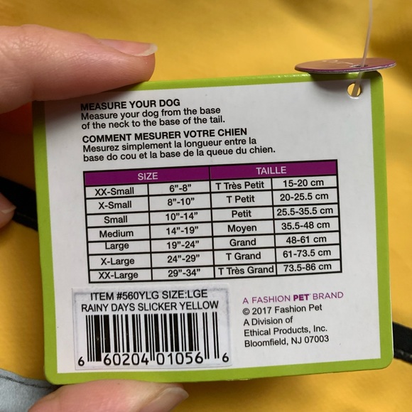 NWT Dog raincoat size L - Picture 4 of 4